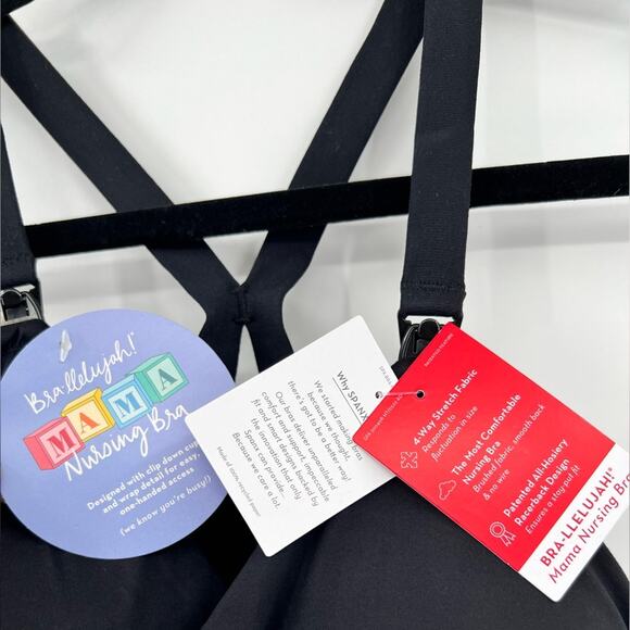🆕 NWT SPANX Bra-llelujah Mama Nursing Bra Maternity Very Black Clip Down Cup XS - Picture 15 of 16